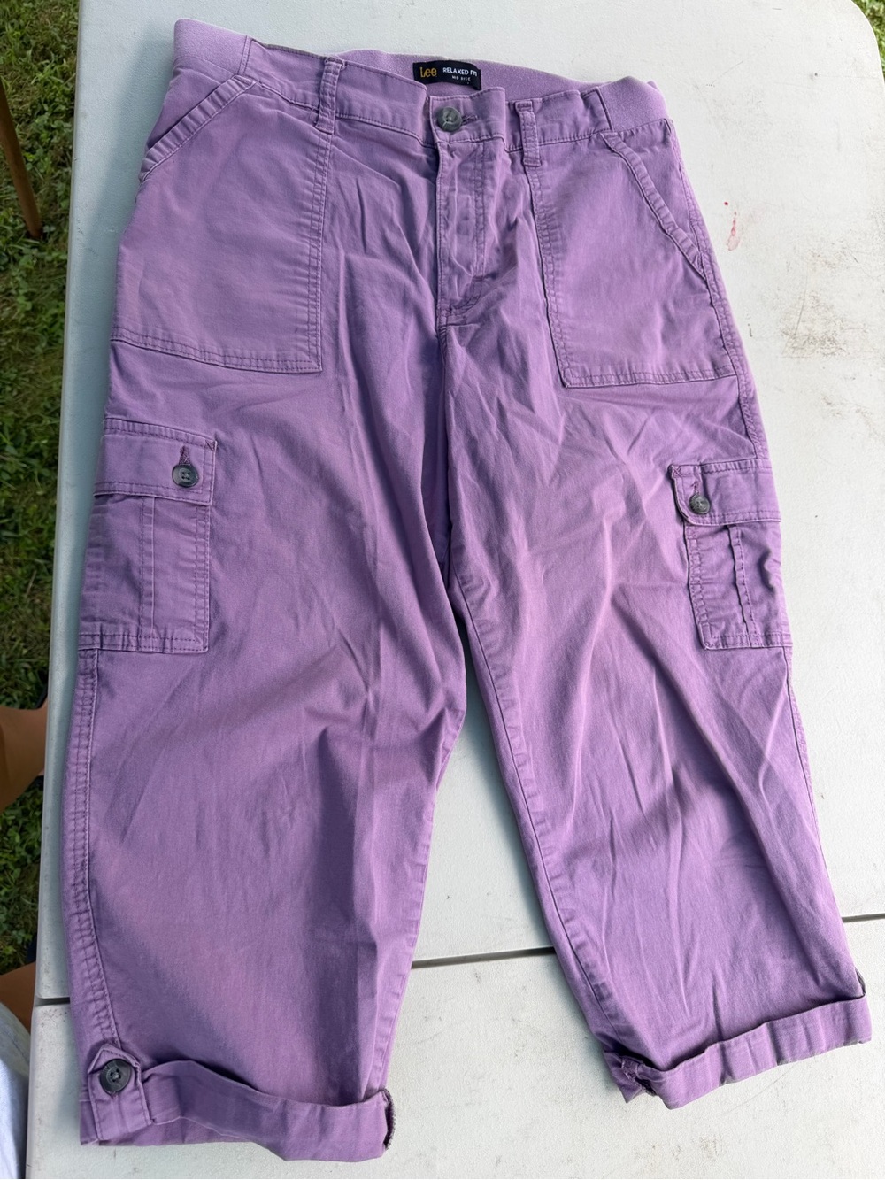 Lee Lavender Purple Cargo capris